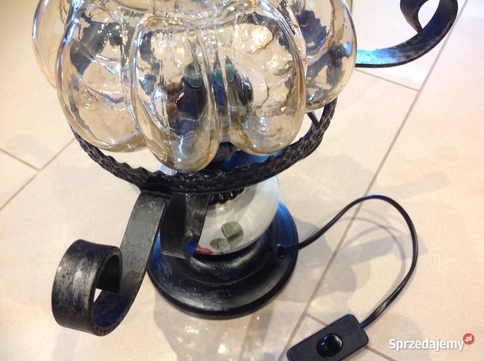 Lampa Ręcznie Malowana Kowalstwo Artystyczne Nowa Sól