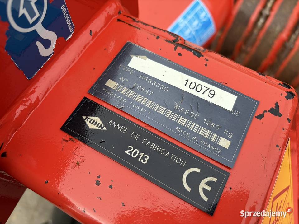 Agregat brona wirnikowa 3 metry Kuhn HRB 303 wał mazowieckie Myszyniec