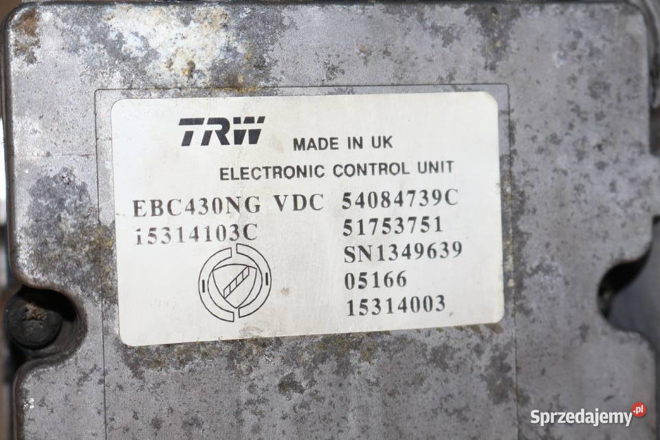 FIAT CROMA 0510 19 JTD POMPA ABS 54084739C sprzedam