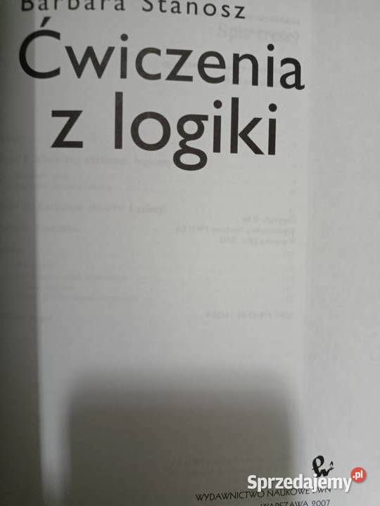 Ćwiczenia z logiki pierwsze wydanie książki Warszawa