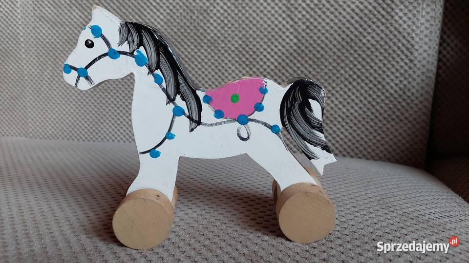 konik drewniany malowany małopolskie Kraków