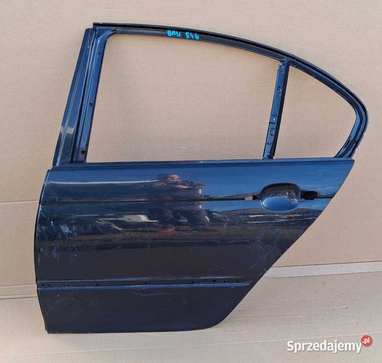 BMW 3 E46 SEDAN DRZWI LEWY TYŁ LEWE TYLNE Drzwi Bieleń sprzedam