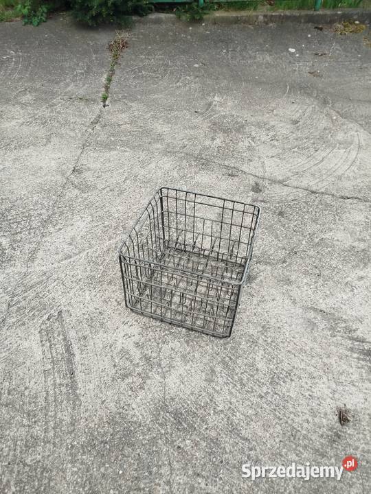 Skrzynia z drutu na butelki z PRL Pozostałe opolskie