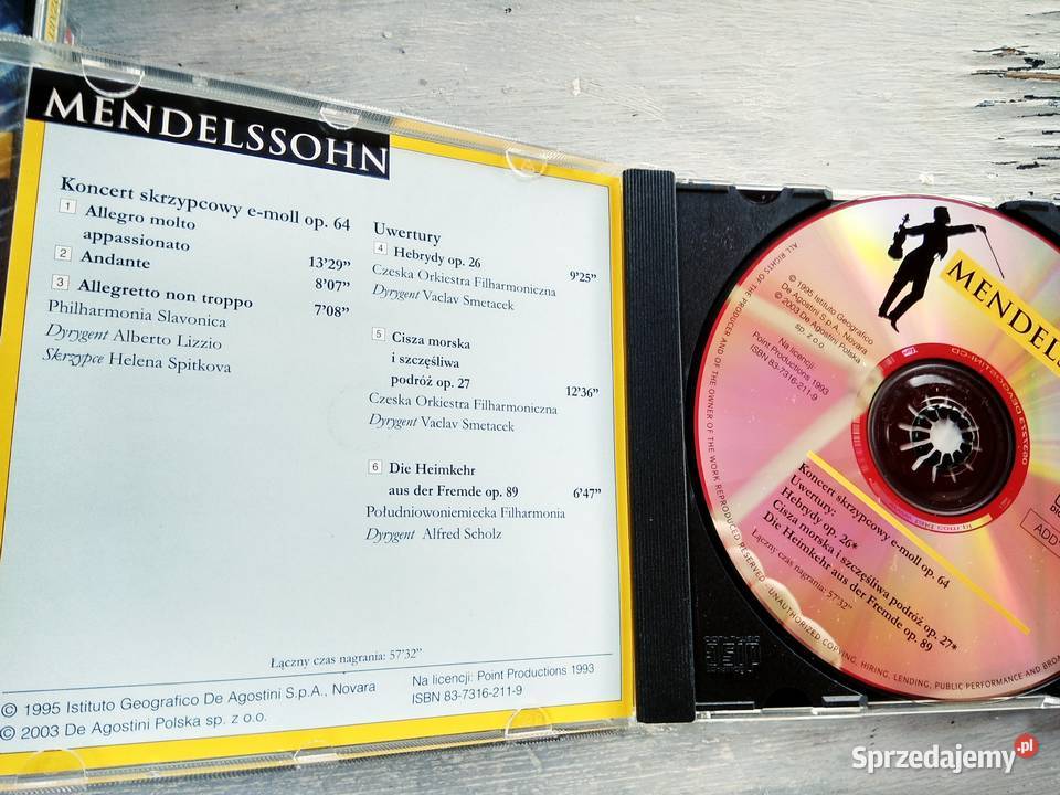 Mehndelspn koncert skrzypcowy Antykwariat Warszawa