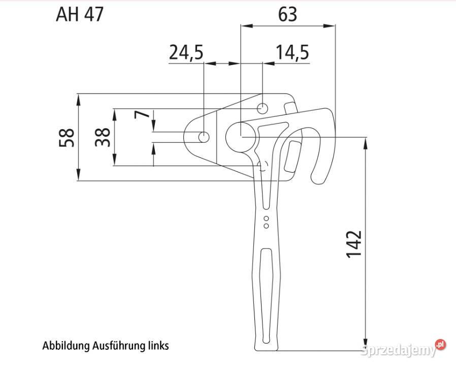 Zamknięcie burtowe 3990 prawe ocynk rozmiar0 Motoryzacja Przysieka Polska
