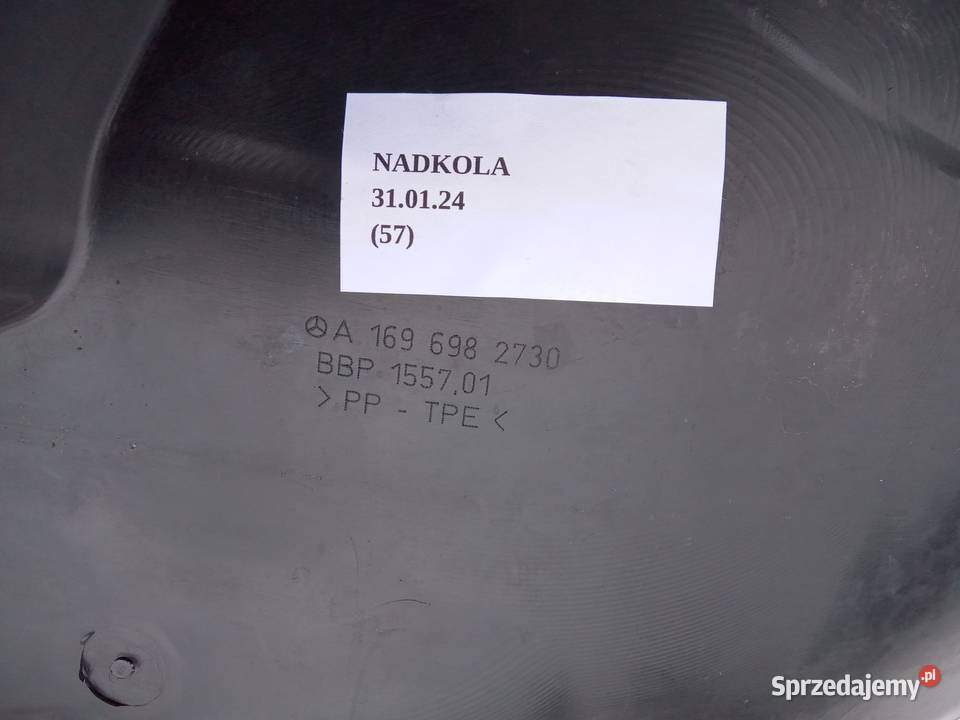NADKOLE LEWY PRZÓD CZĘŚĆ TYLNA MERCEDES B W245 Nowy Tomyśl