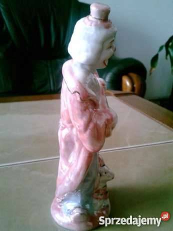Porcelanowa figurka klowna Janów Lubelski
