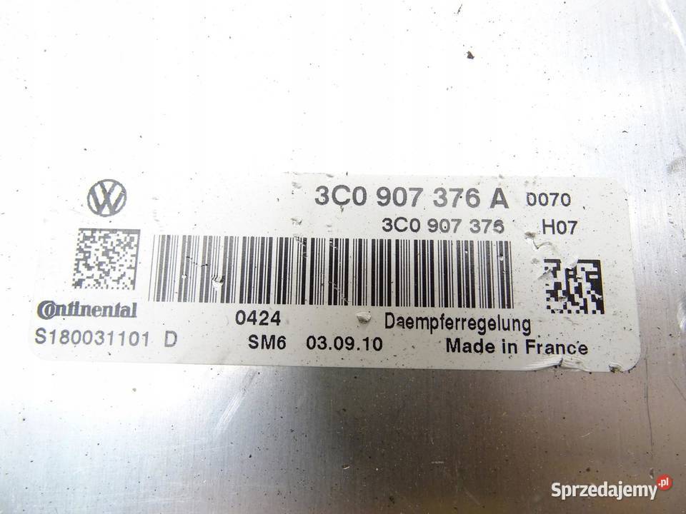 STEROWNIK MODUŁ ZAWIESZENIA 3C0907376A VW PASSAT Komputery