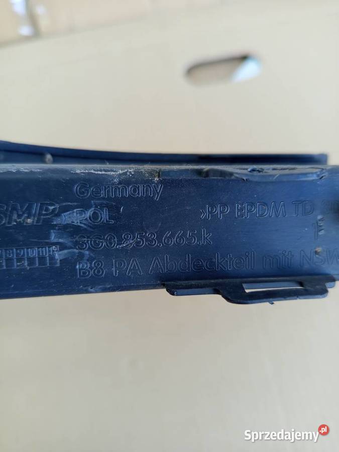 Kratka zderzaka lewa passat b8 lift orginalna osobowe sprzedam