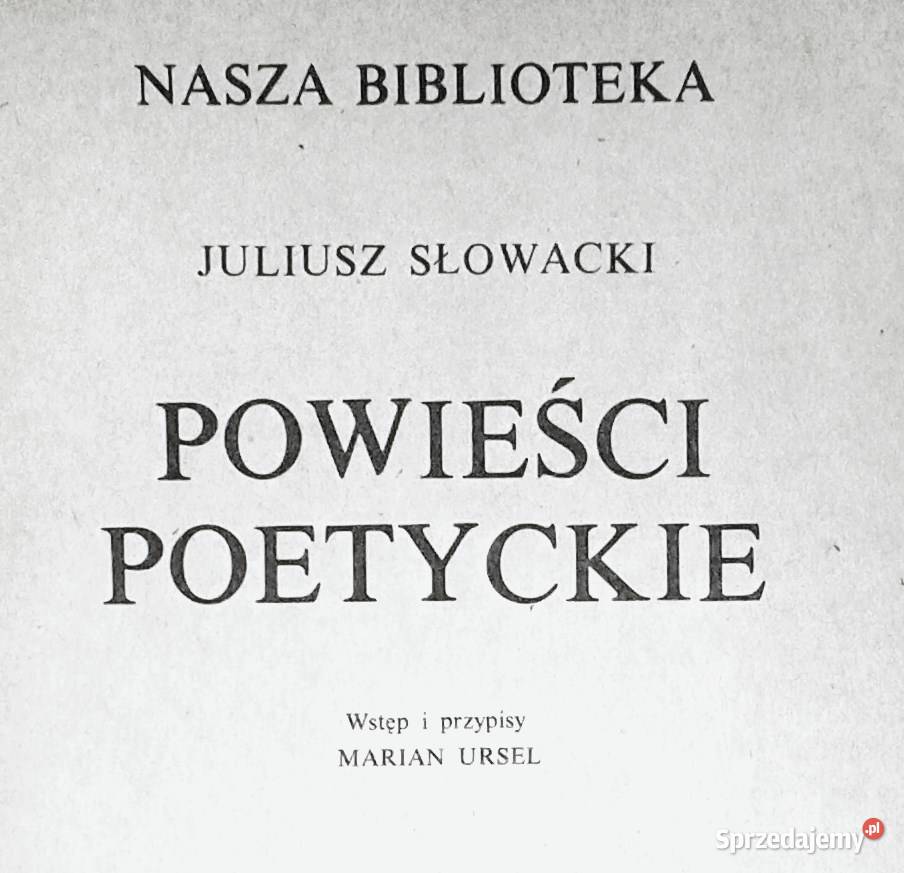 Powieści poetyckie Juliusz Słowacki Chełm