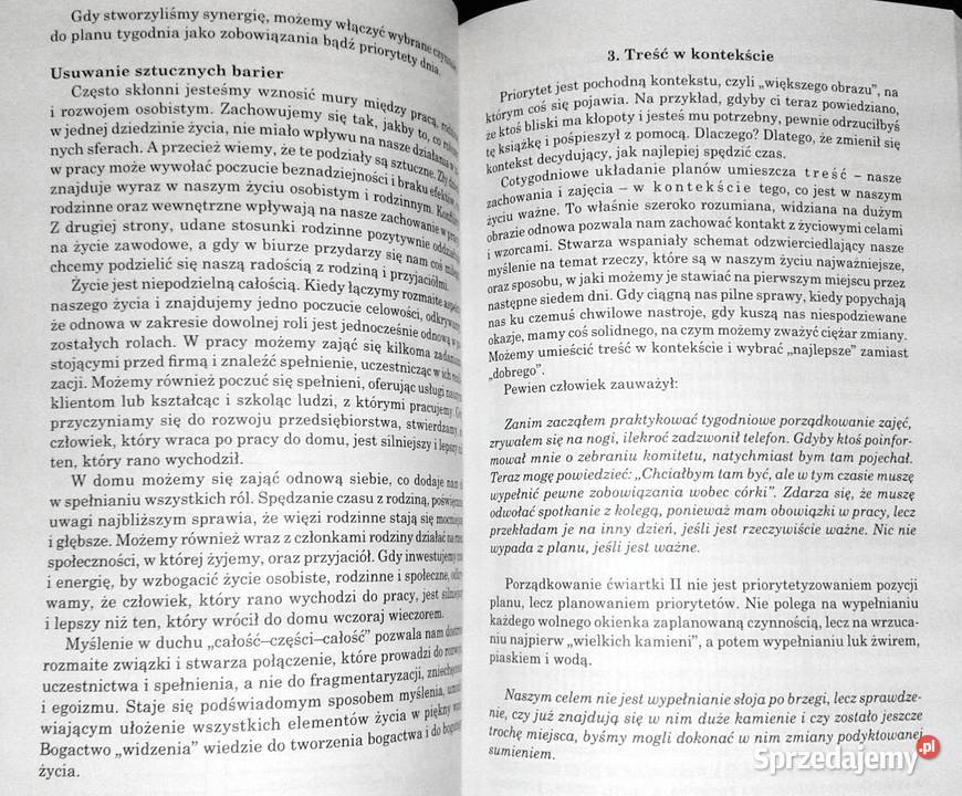 Najpierw rzeczy najważniejsze Stephen R Covey miękka Chełm sprzedam