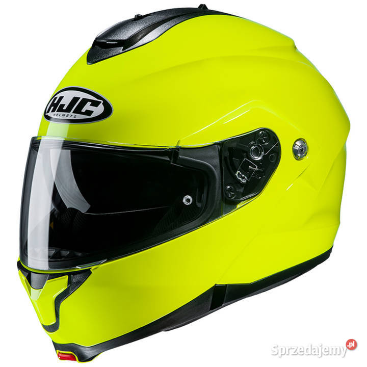 Szczękowy kask motocyklowy HJC C91 Blenda Fluo Trzciel