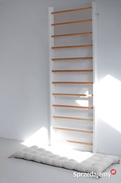 drabinka gimnastyczna klasyczna biała drewno Kraków