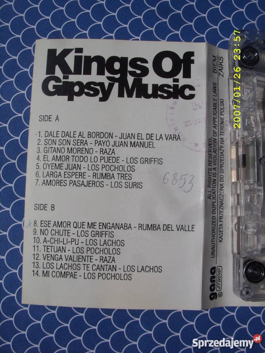 Folk kaseta GIPSY KING MUSIC Wołów