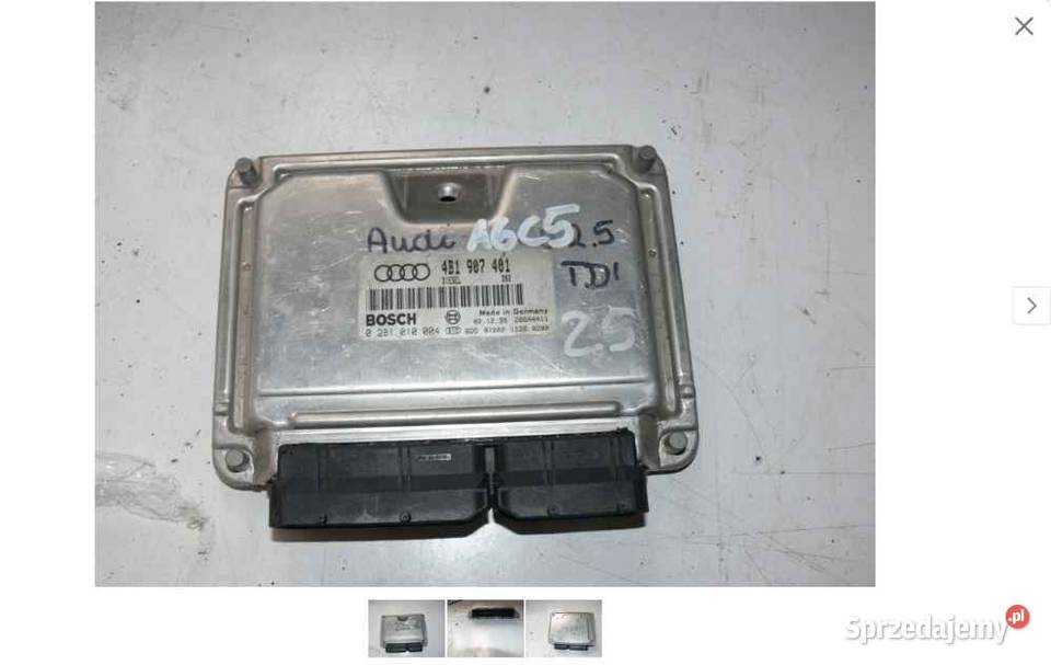 Sterownik Komputer Audi 4B1907401 0281010004 Wielkie Drogi