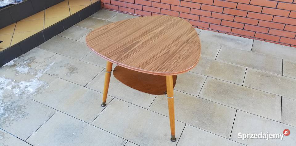 Stolik PRL patyczak kawowy art deco ława z półką Dom i Ogród Garwolin