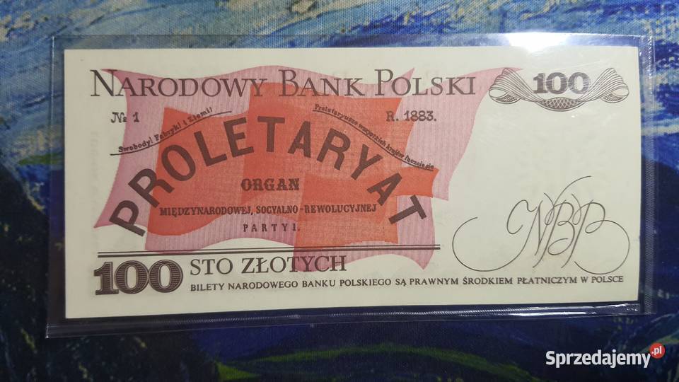 RZADKOŚĆ 100 złotych 1975 s A UNC Warszawa