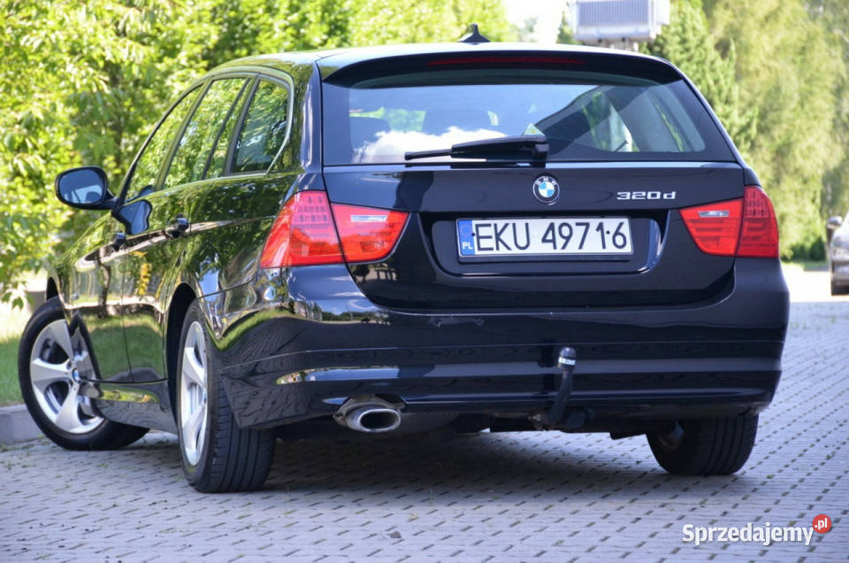 BMW 320 Czarna 320D 163 Serwis Bixenon Navi czujnik deszczu Kutno