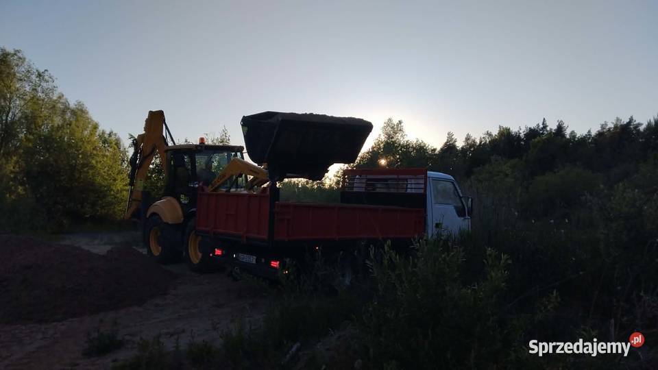 Usługi koparko ładowarka wywrotka ziemia żwir Grajewo