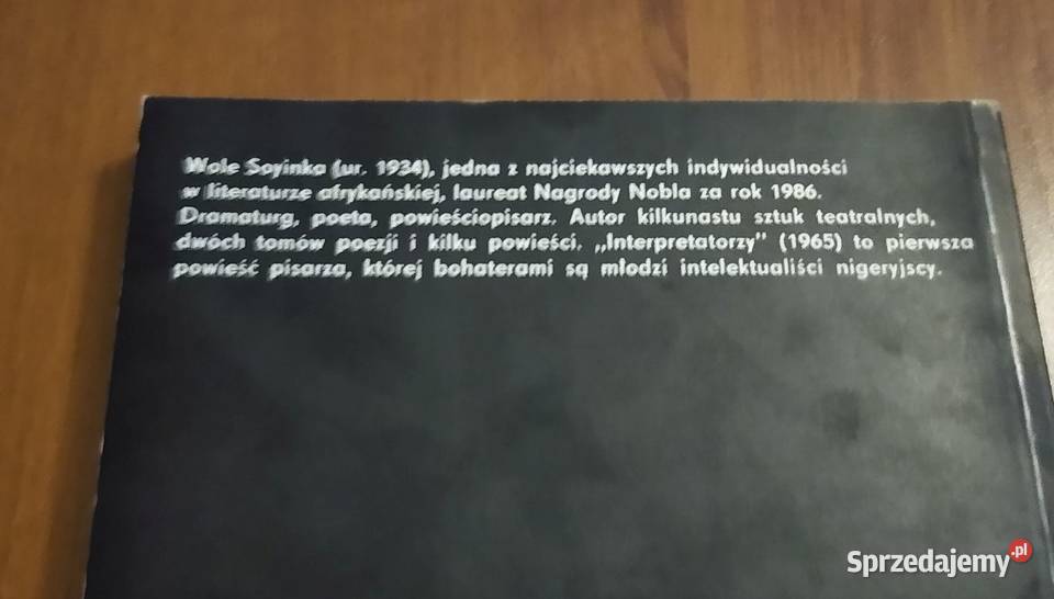 Interpretatorzy Wole Soyinka przeł Ewa Fiszer Gdańsk sprzedam