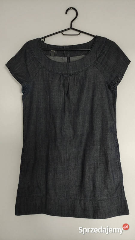 Ciemno jeansowa bawełniana sukienka r S Dąbrowica