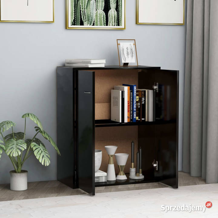 Szafka czarna 60x30x75 materiał drewnopochodny sprzedam