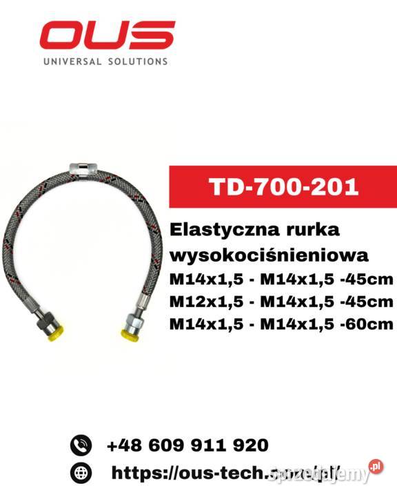 TD700201 Elastyczna rurka wysokociśnieniowa Pozostałe Warszawa