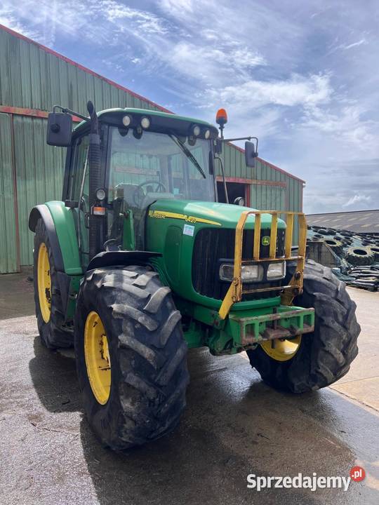 John Deere 6420 TLS 4 cyl turbo 110 Uszkodzony Amortyzacja przedniej osi Łobżenica