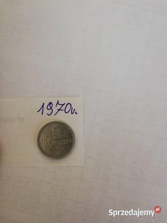 5 groszy z 1970r Numizmatyka Warszawa sprzedam