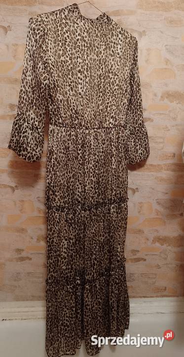 36S Moo Boutique Długa sukienka ze złotą nitką z Kraków