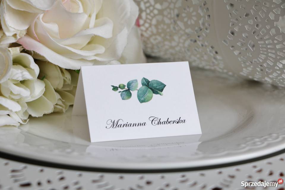Zaproszenia ślubne z eukaliptusem A028 KSP Bydgoszcz