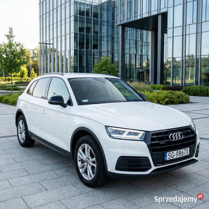 Audi Q5 Białe z czarnymi lusterkami wyjątkowy Wrocław