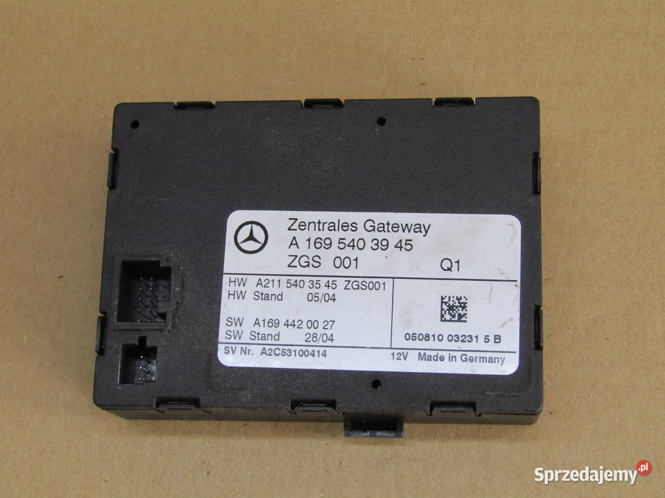 MODUŁ GATEWAY MERCEDES BKL W245 A1695403945 łódzkie Mysłaków