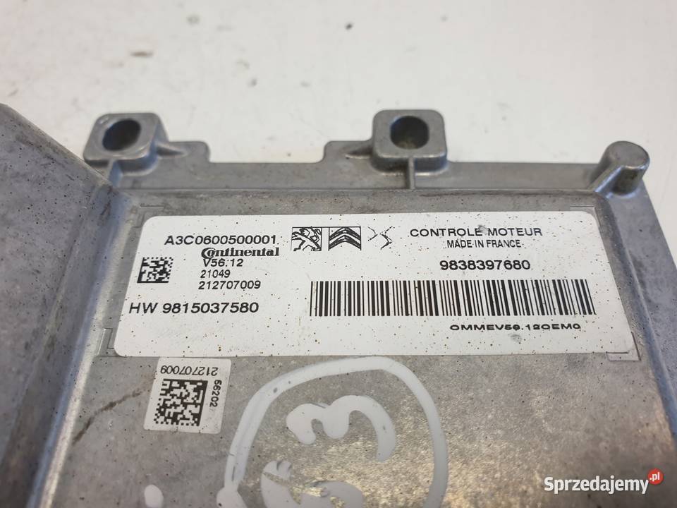 Opel Corsa F 12 12 V STEROWNIK SILNIKA Komputer Janów