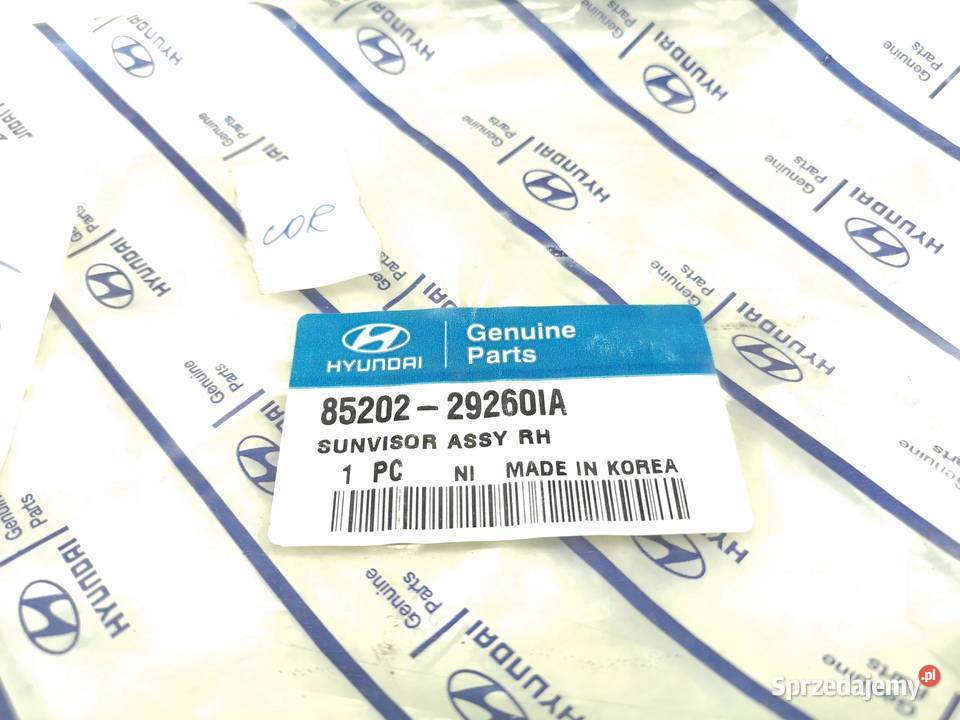 OSŁONA PRZECIWSŁONECZNA PRAWA HYUNDAI ELANTRA 96