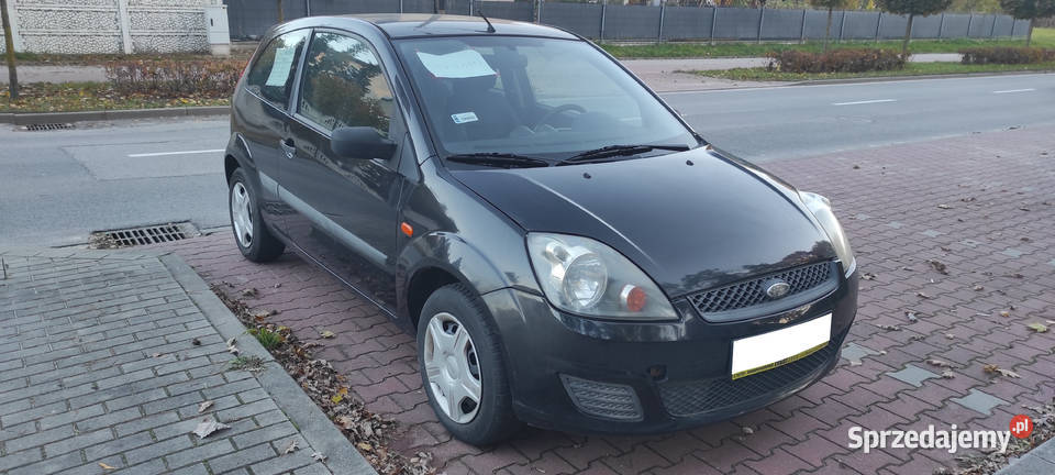 Ford Fiesta 14 TDCI Diesel 2008r 3D czarny Mińsk Mazowiecki