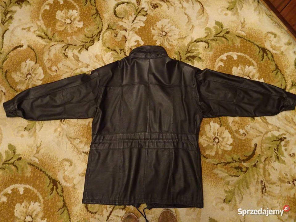 czarna skórzana kurtka męska XXL Wiosenna/Jesienna  sprzedam