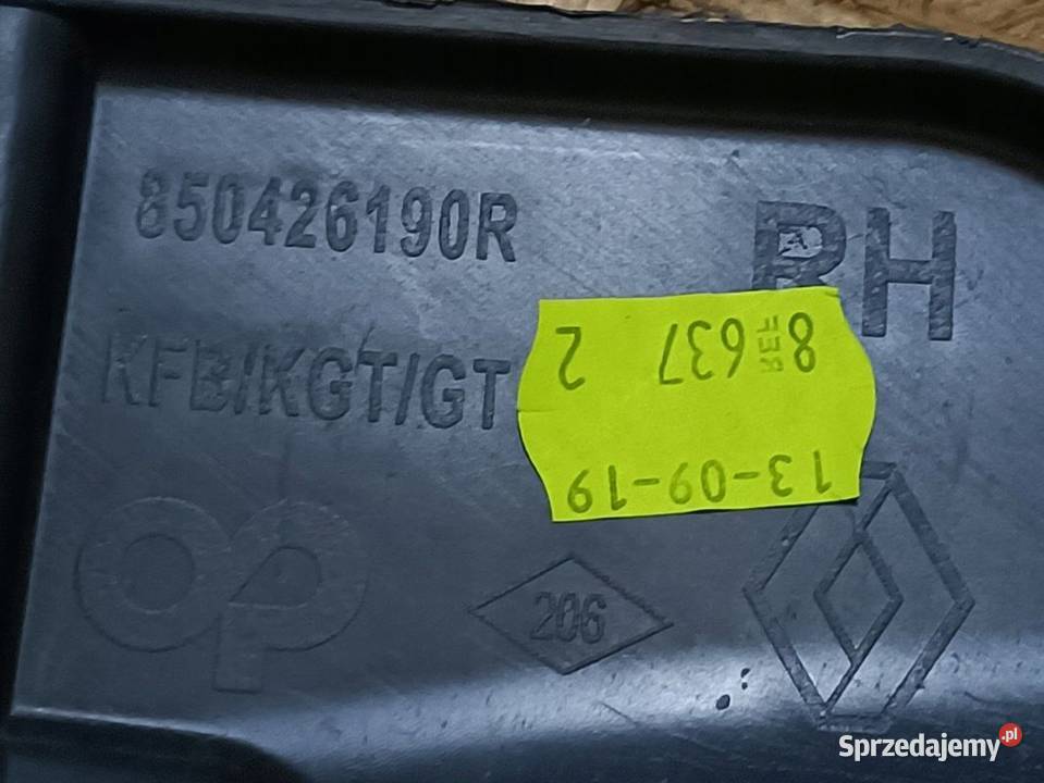 RENAULT MEGANE IV ŚLIZG ZDERZAKA PRAWYLEWY TYŁ