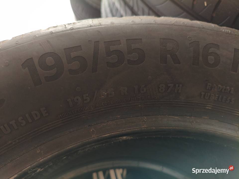 Opony letnie Continental 19555 R16 87H DOT 0321 Mirzec