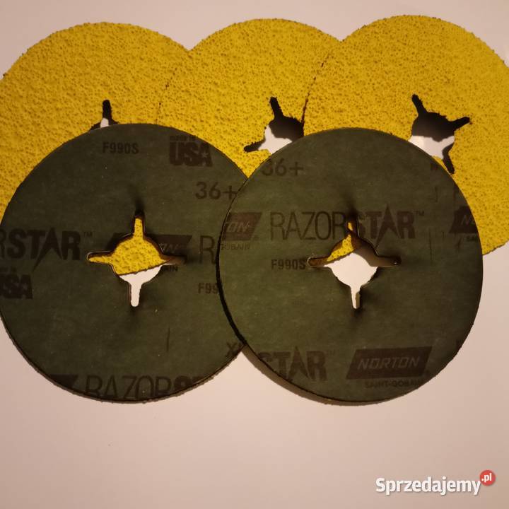 Krążki fibrowe NORTON RAZORSTAR R990S 125mm P36 Bytom