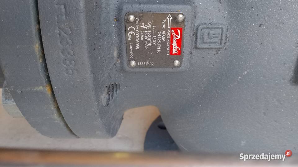 Regulator przepływu Danfoss AFQM Dn 125 Pn 16 Płachty