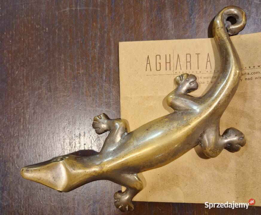 FIGURKA jaszczurki z metalu z Aghartastara Lublin sprzedam