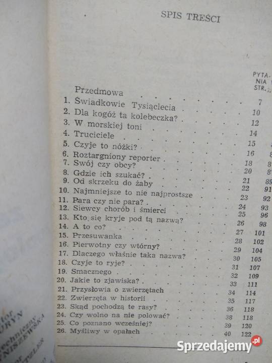 500 zagadek zoologicznych outlet książki używane Warszawa sprzedam