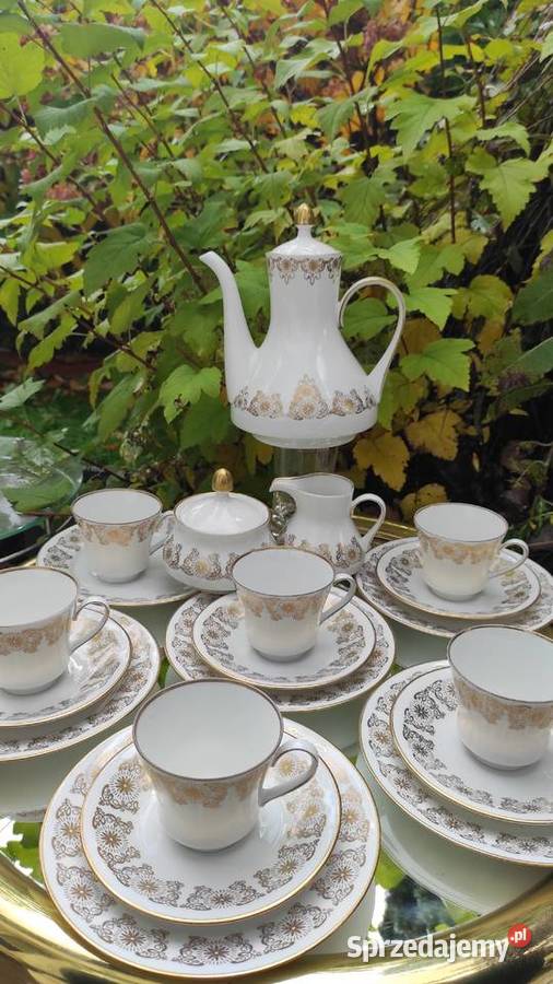 WEIMAR PORZELLAN PRZEPIĘKNY SERWIS NA 6 OSÓB Pabianice