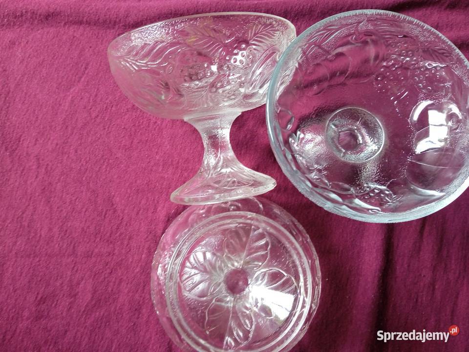 komplet 3 pucharki Libochovice Czechosłowacja Porcelana i szkło Koźminek