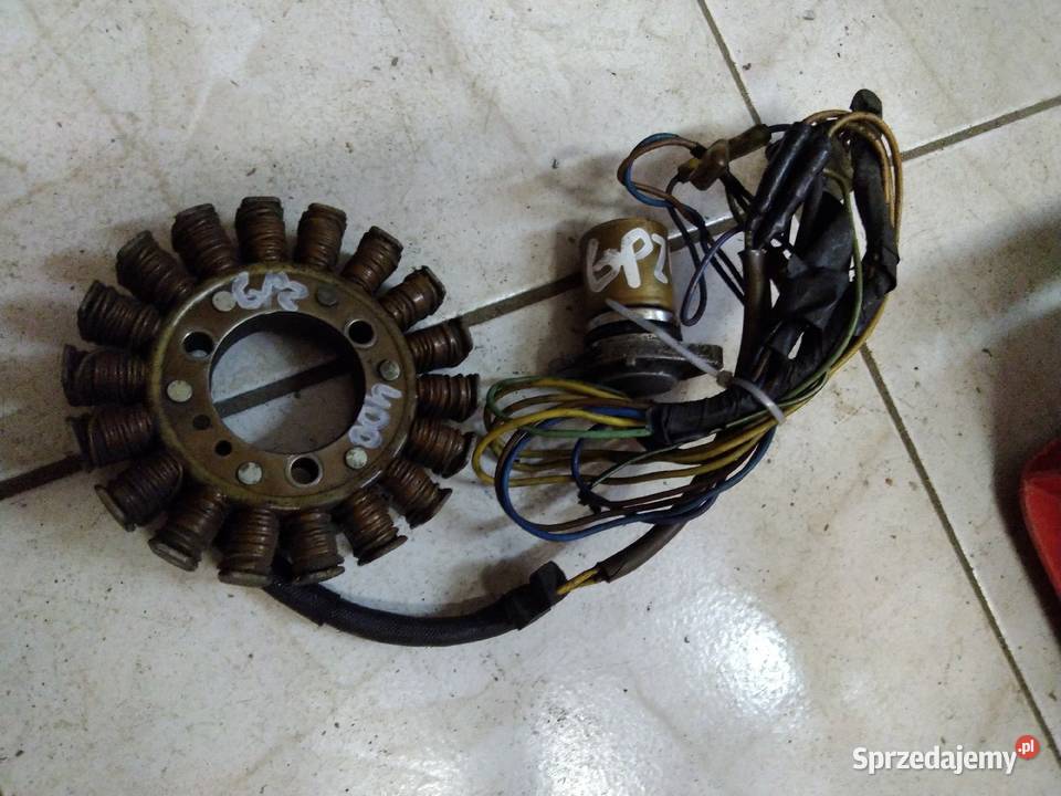 Kawasaki GPZ 400 Iskrownik stojan alternator Układ elektryczny, zapłon Jelenia Góra