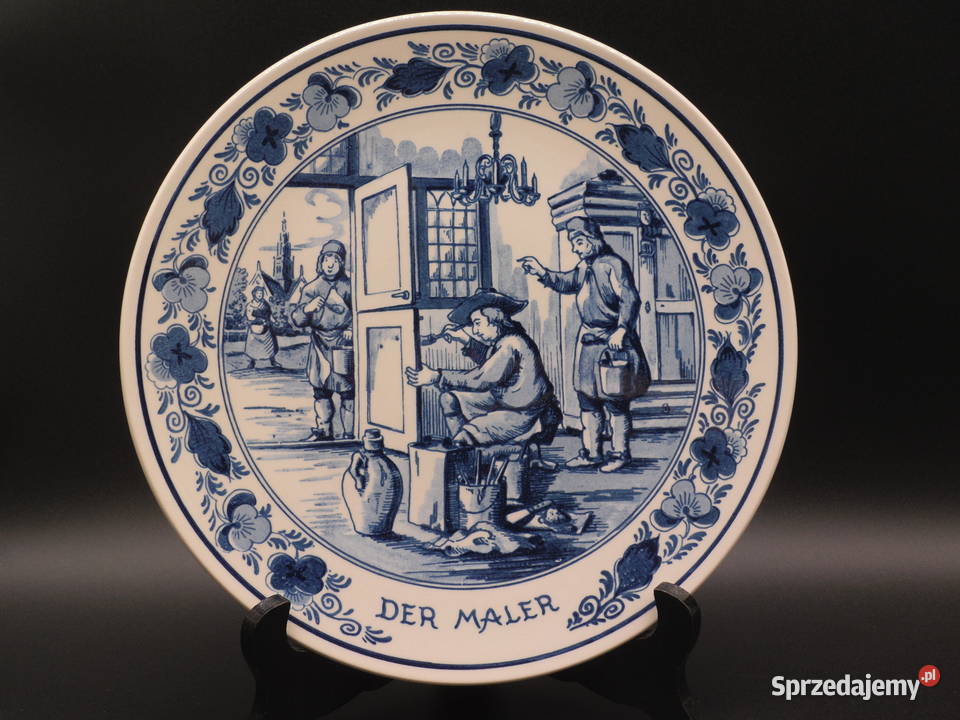 Talerz ścienny kolekcjonerski Royal Goedewaagen Porcelana i szkło Raszków