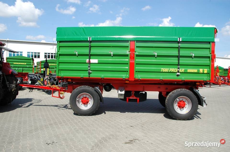 Przyczepa dwuosiowa PRONAR PT610 PT612 PT680 nieuszkodzony Sokołów Podlaski