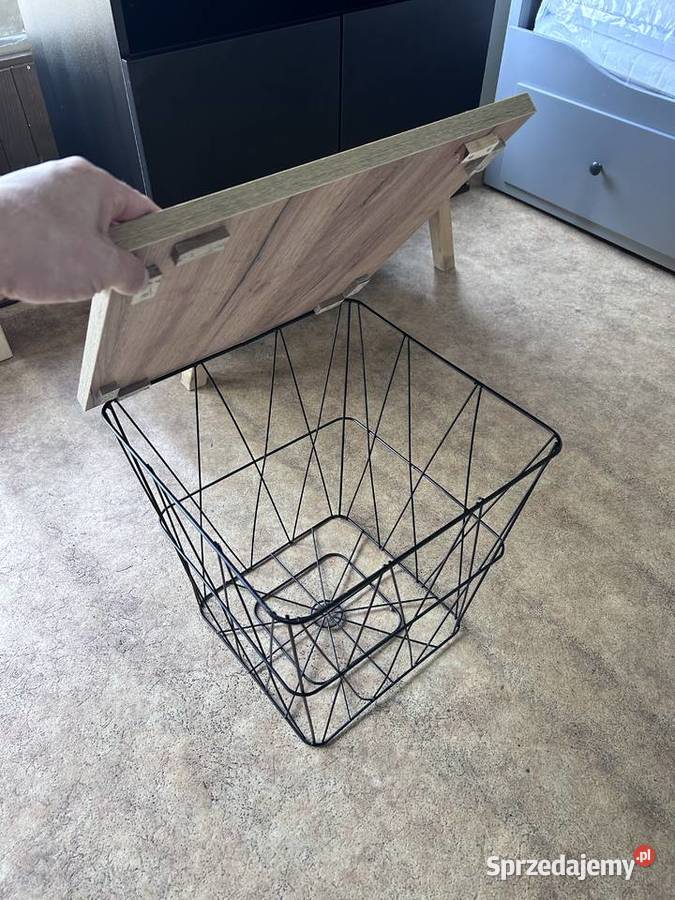 NOWY Stolik kawowy industrialny 4040 schowek pod sprzedam