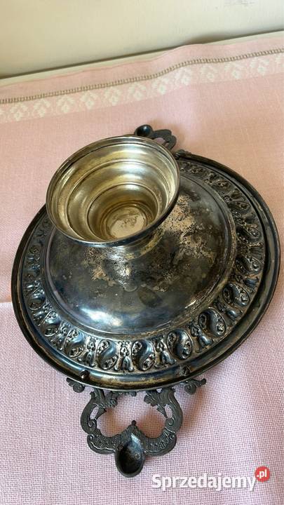 Patera Platerowa z uchwytami Na nodze Uchwyty z Gdańsk